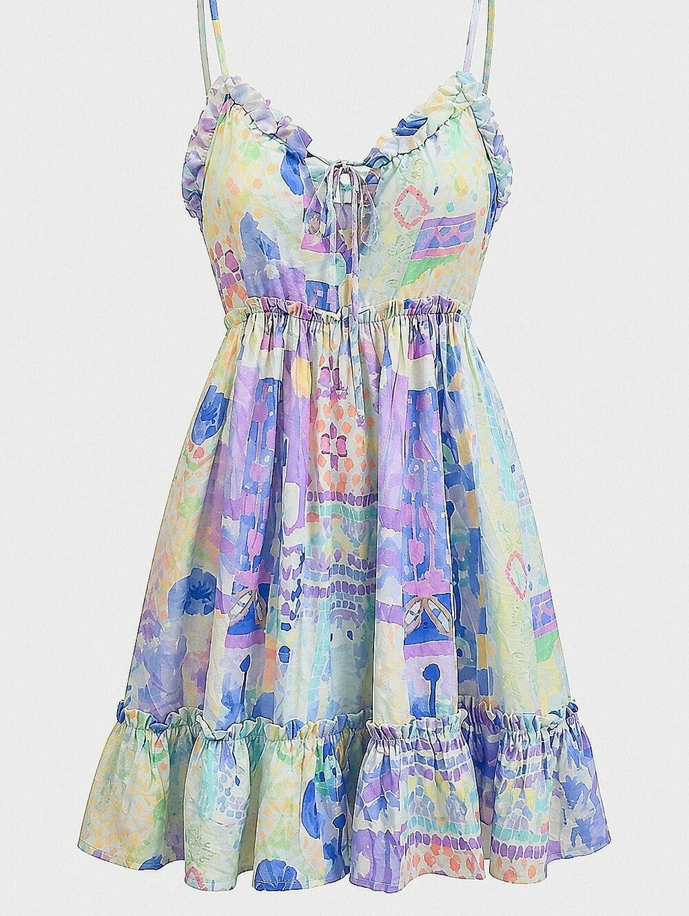 NEW! Cozy Co.  Pastel Floral Ruffle Sundress - Multicolor